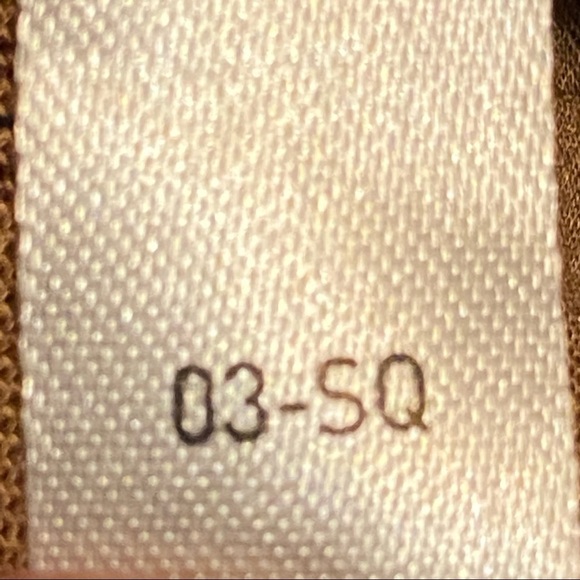 Uniqlo Brown Tan Striped Button Up Long‎ Sleeve Shirt Size XS Oversized - Picture 10 of 10